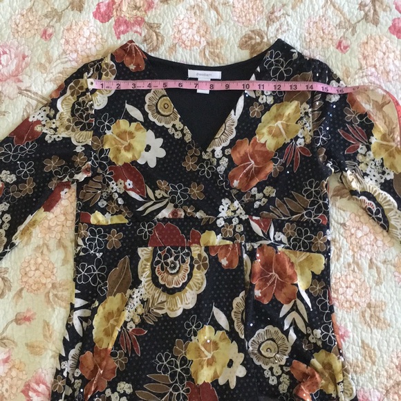 dressbarn sparkly wrap top - Picture 5 of 8